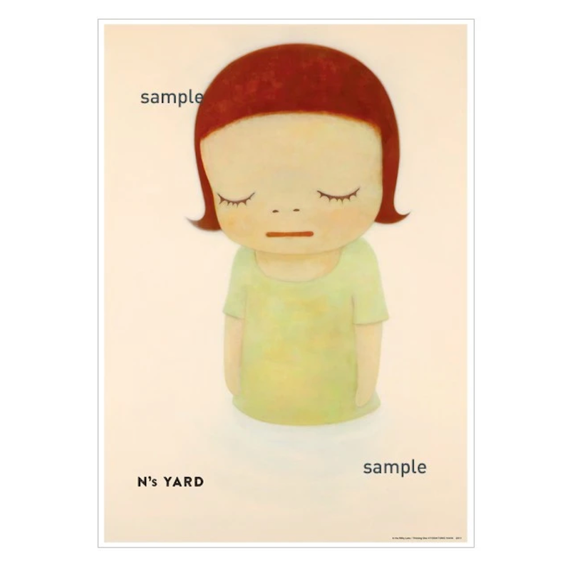 In the Milky Lake/Thinking One Poster by Yoshitomo Nara