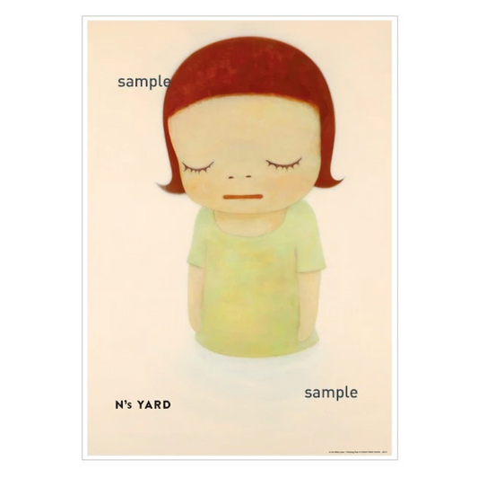 In the Milky Lake/Thinking One Poster by Yoshitomo Nara